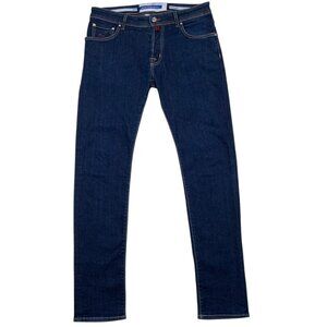 Jacob Cohen Mens Nick Jeans 34 Dark Wash Slim Fit